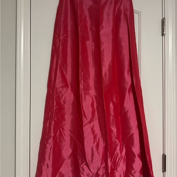 Jessica McClintock Pink and Red A-Line Skirt - Picture 2 of 8